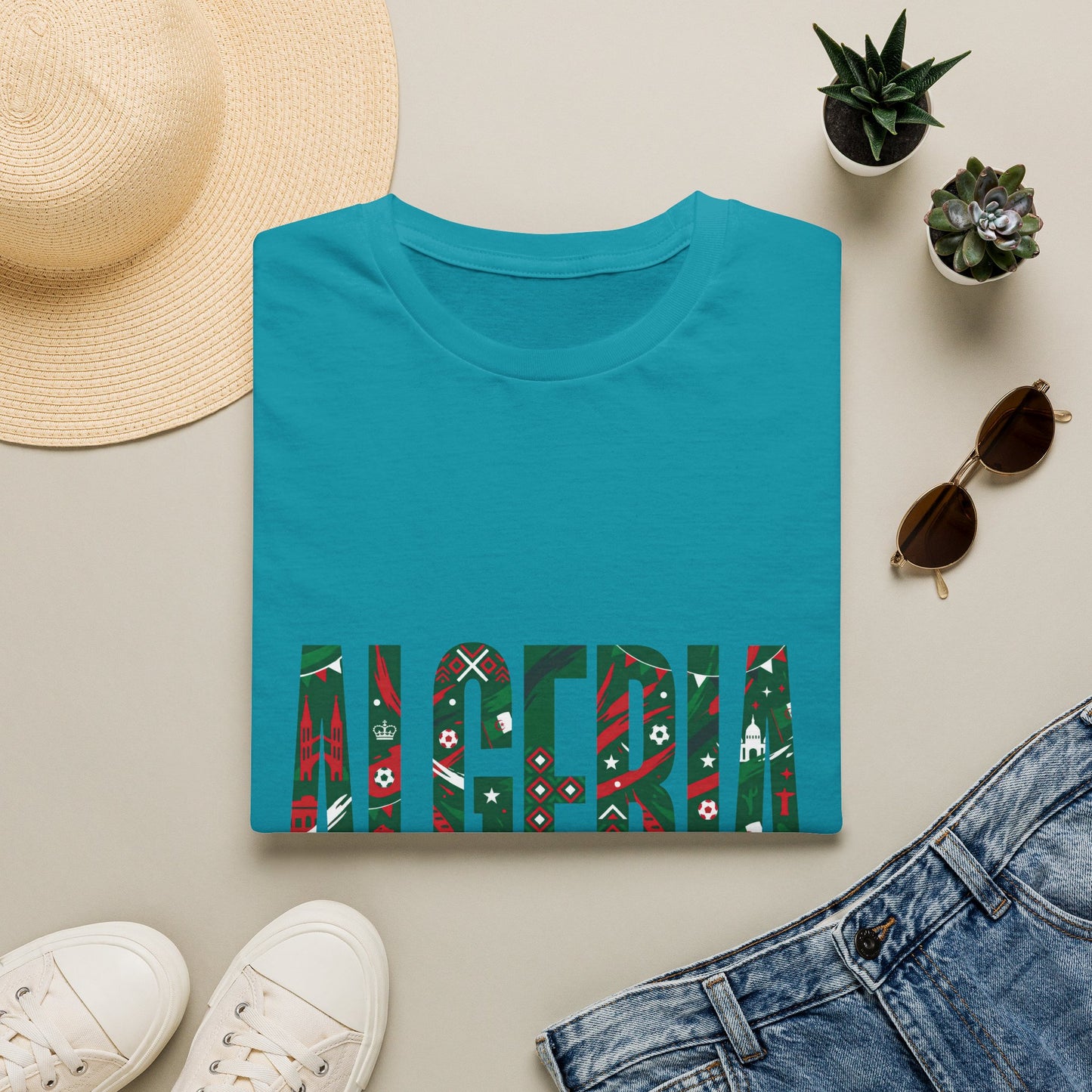 Algeria Flag Graphic T-Shirt — Viva L'Algérie Patriotic Tee