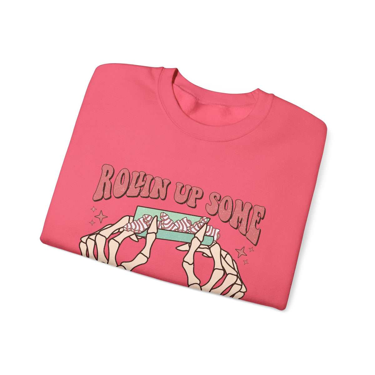 Christmas Spirit Sweatshirt — "Rollin Up Some Christmas Spirit" Holiday Crewneck