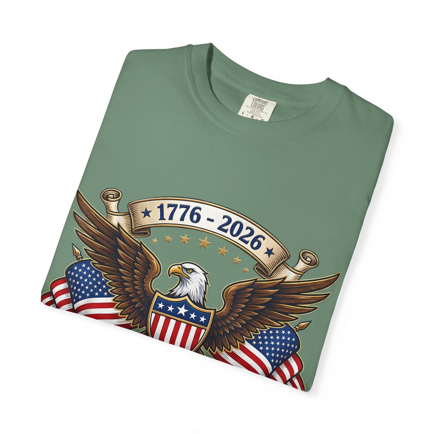 250th USA Anniversary Eagle T-Shirt — 1776–2026 Patriotic American Flag Tee