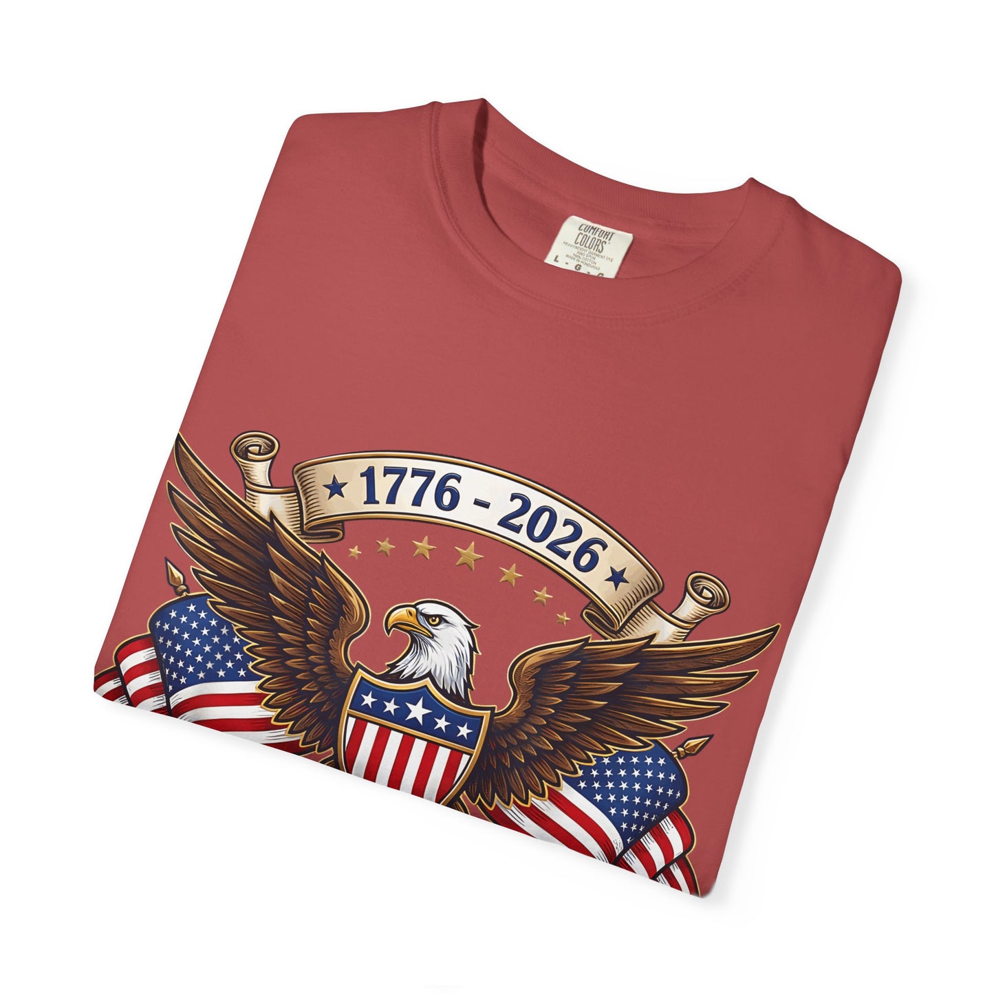 250th USA Anniversary Eagle T-Shirt — 1776–2026 Patriotic American Flag Tee