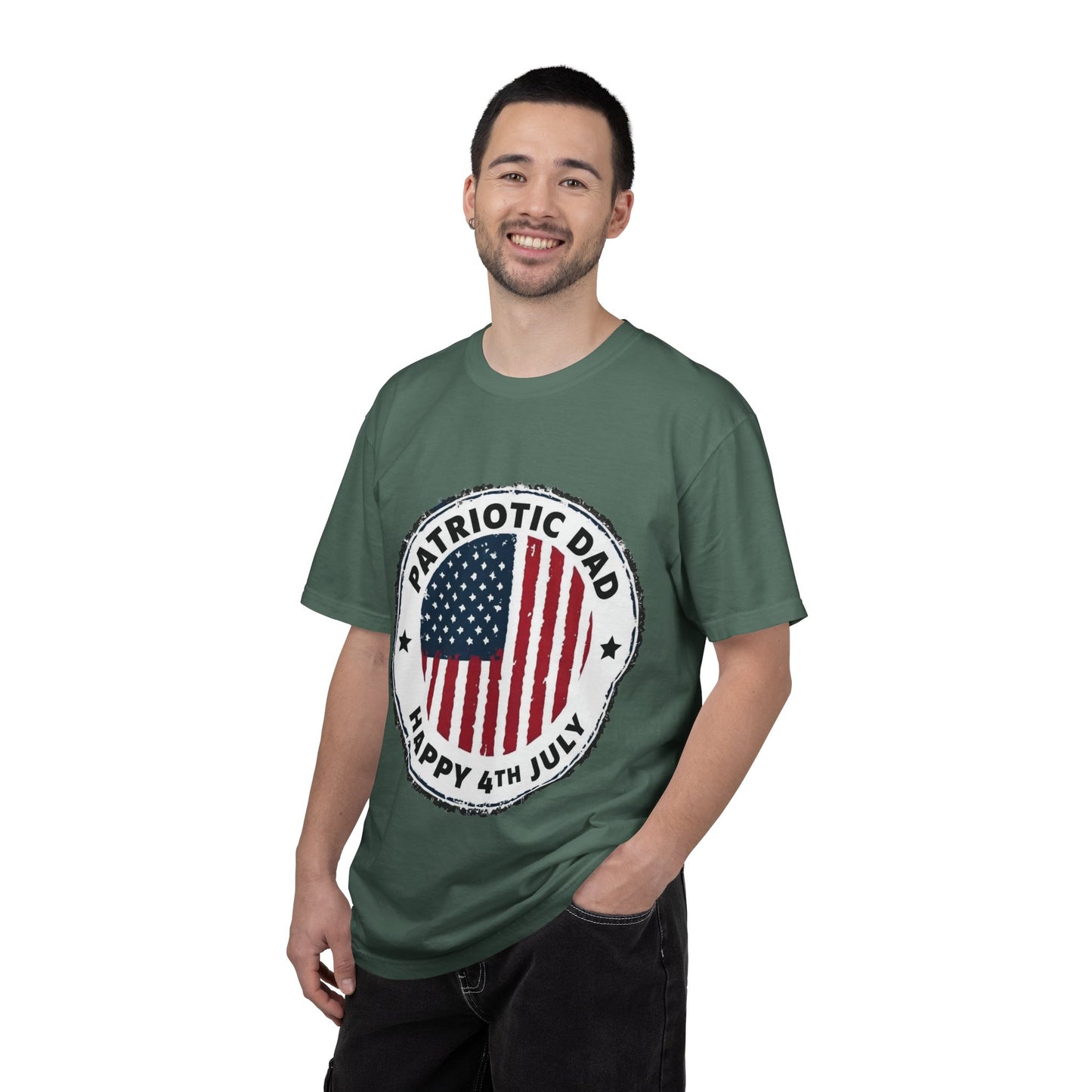 Patriotic Dad T-Shirt — Happy 4th of July American Flag Tee