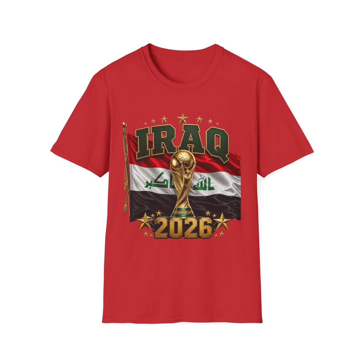 Iraq 2026 World Cup T‑Shirt — National Flag Soccer Fan Tee