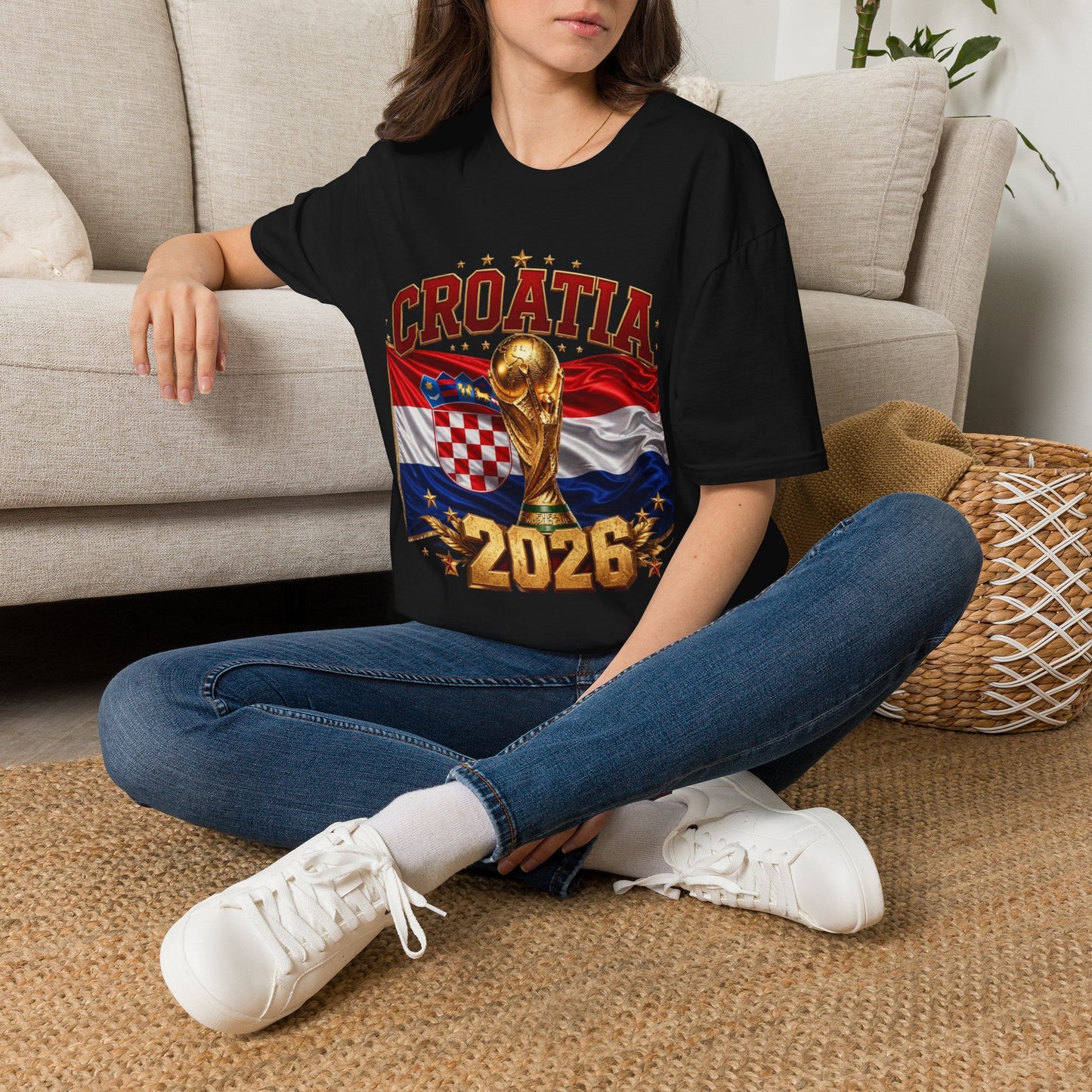 Croatia 2026 World Cup T-Shirt – FIFA Trophy Football Fan Tee