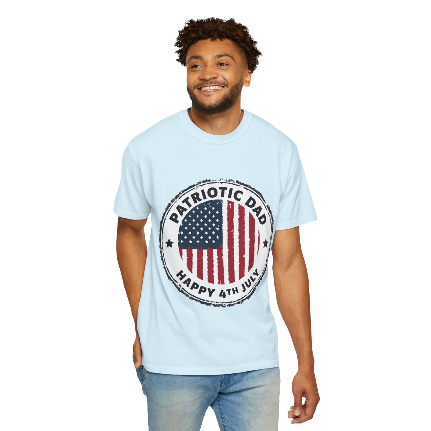 Patriotic Dad T-Shirt — Happy 4th of July American Flag Tee