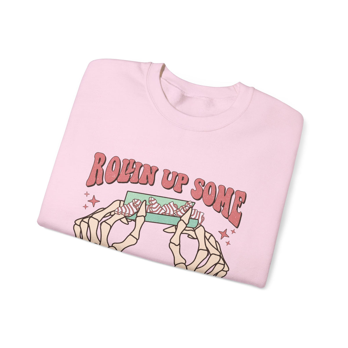 Christmas Spirit Sweatshirt — "Rollin Up Some Christmas Spirit" Holiday Crewneck