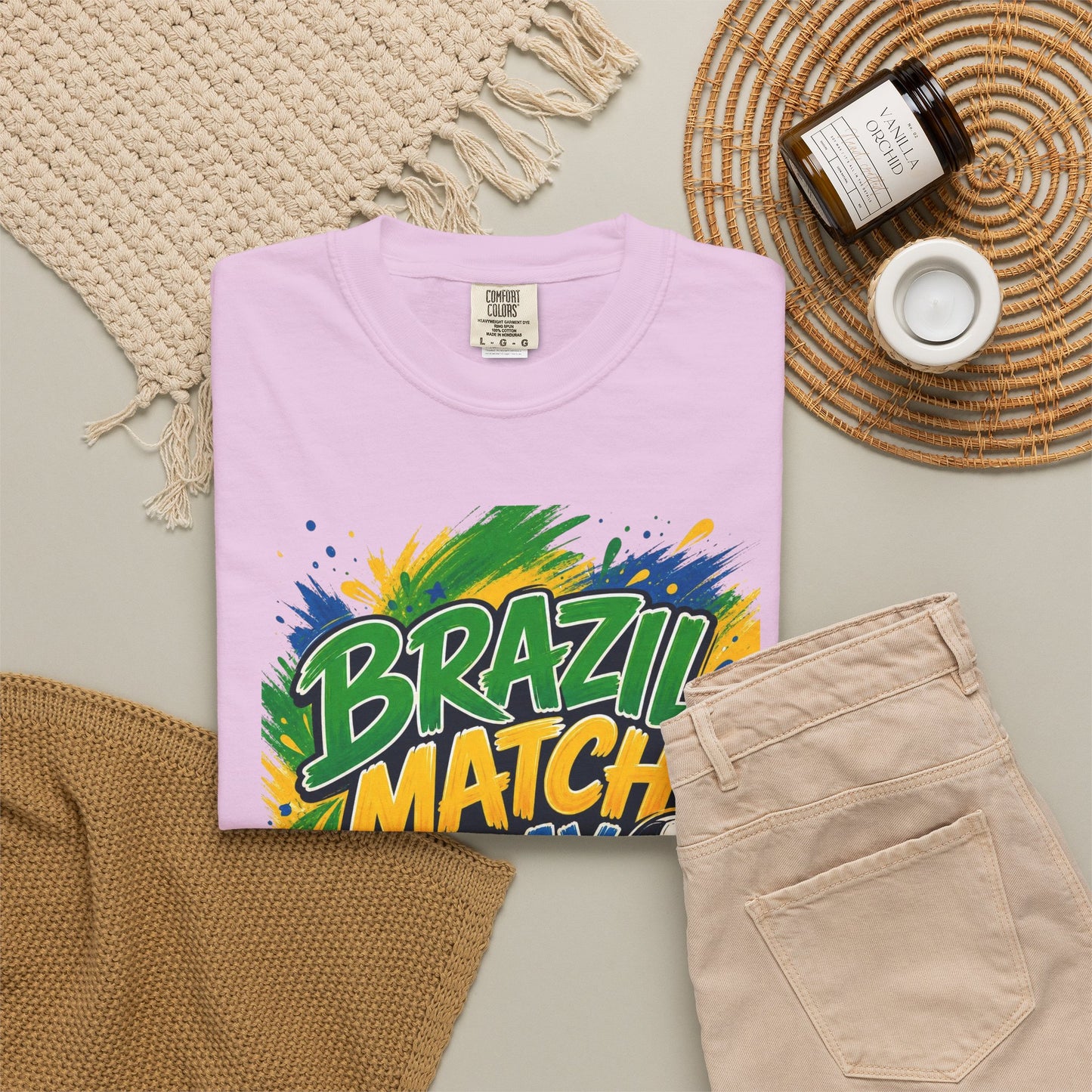Brazil Match Day Mode T-Shirt — Soccer Fan Game Day Tee