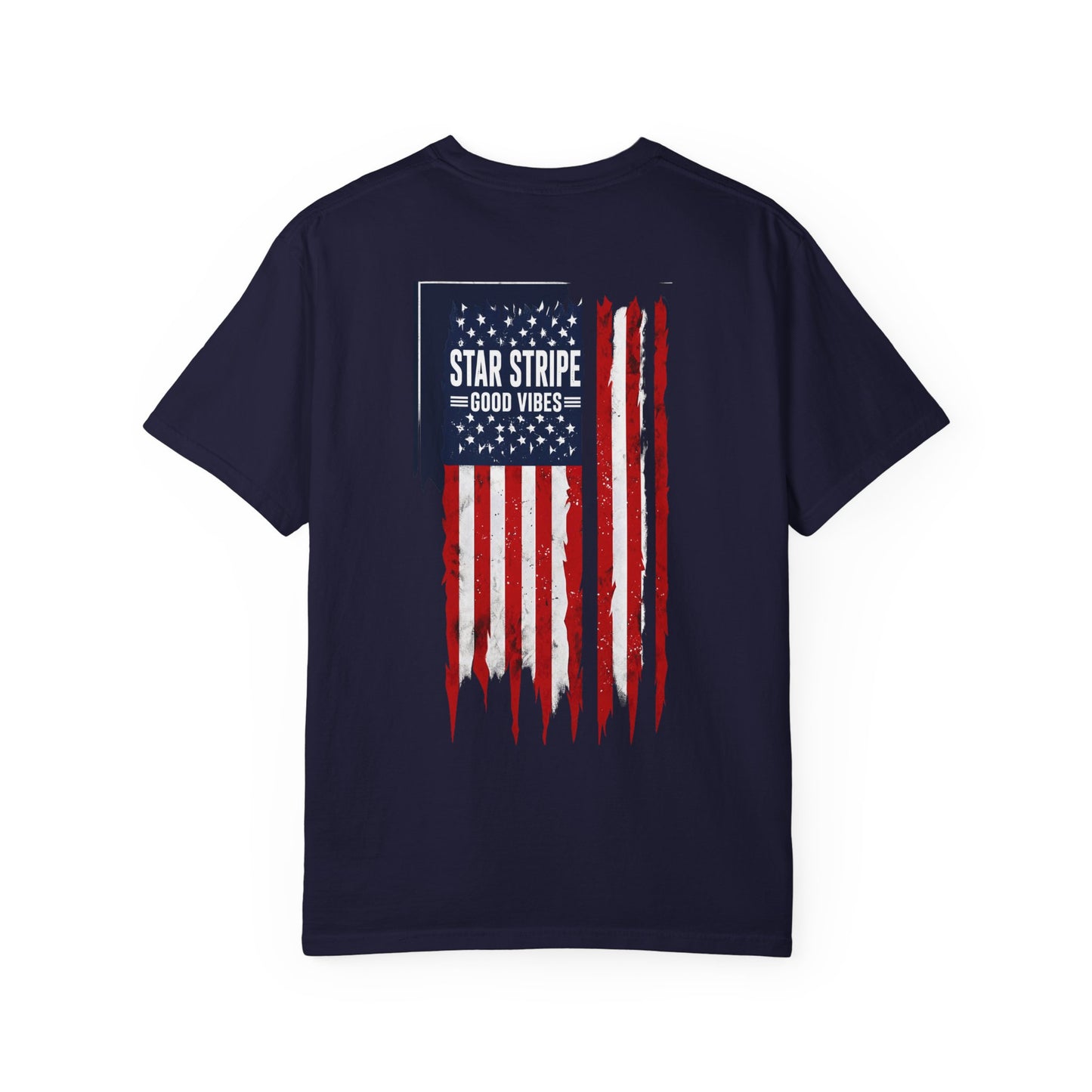 Patriotic "Star Stripe Good Vibes" T-Shirt