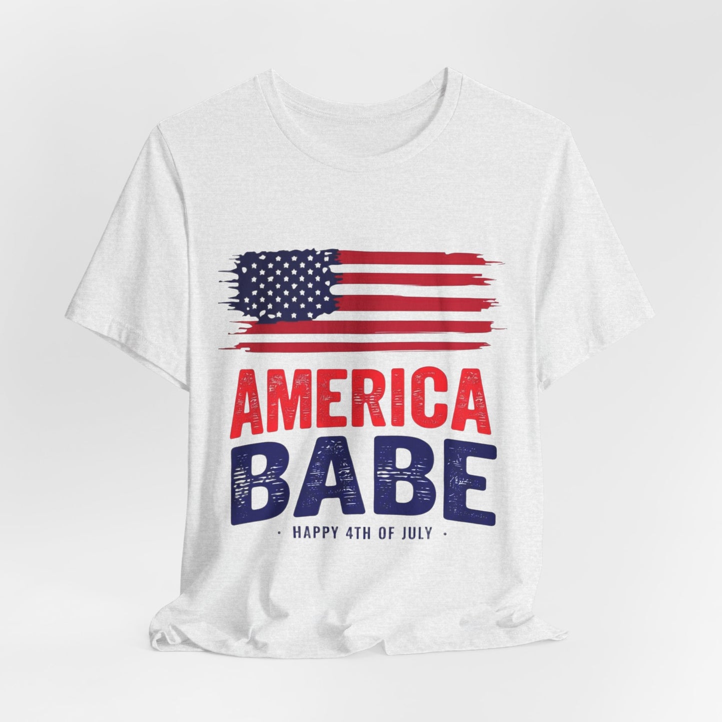 America Babe T-Shirt — Patriotic 4th of July Flag Tee
