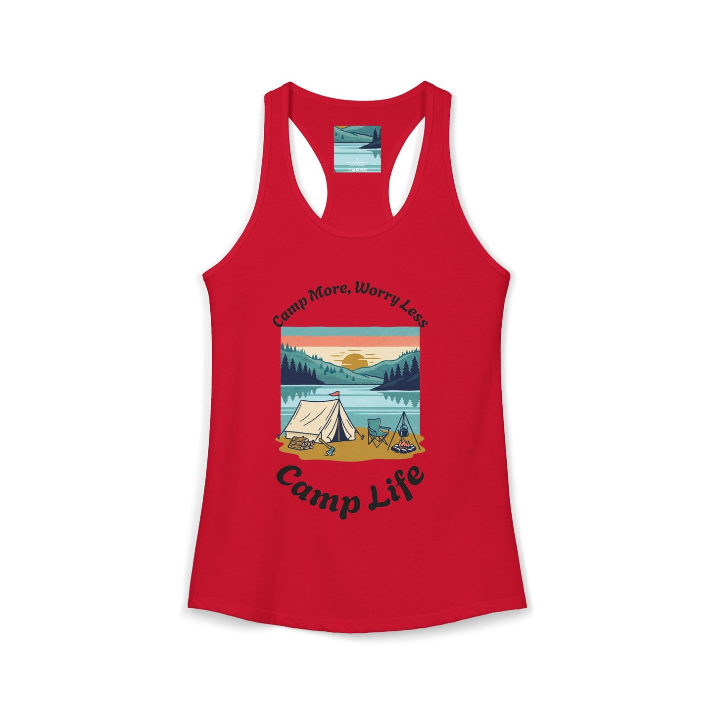 Women's "Camp Life" Ideal Racerback Tank