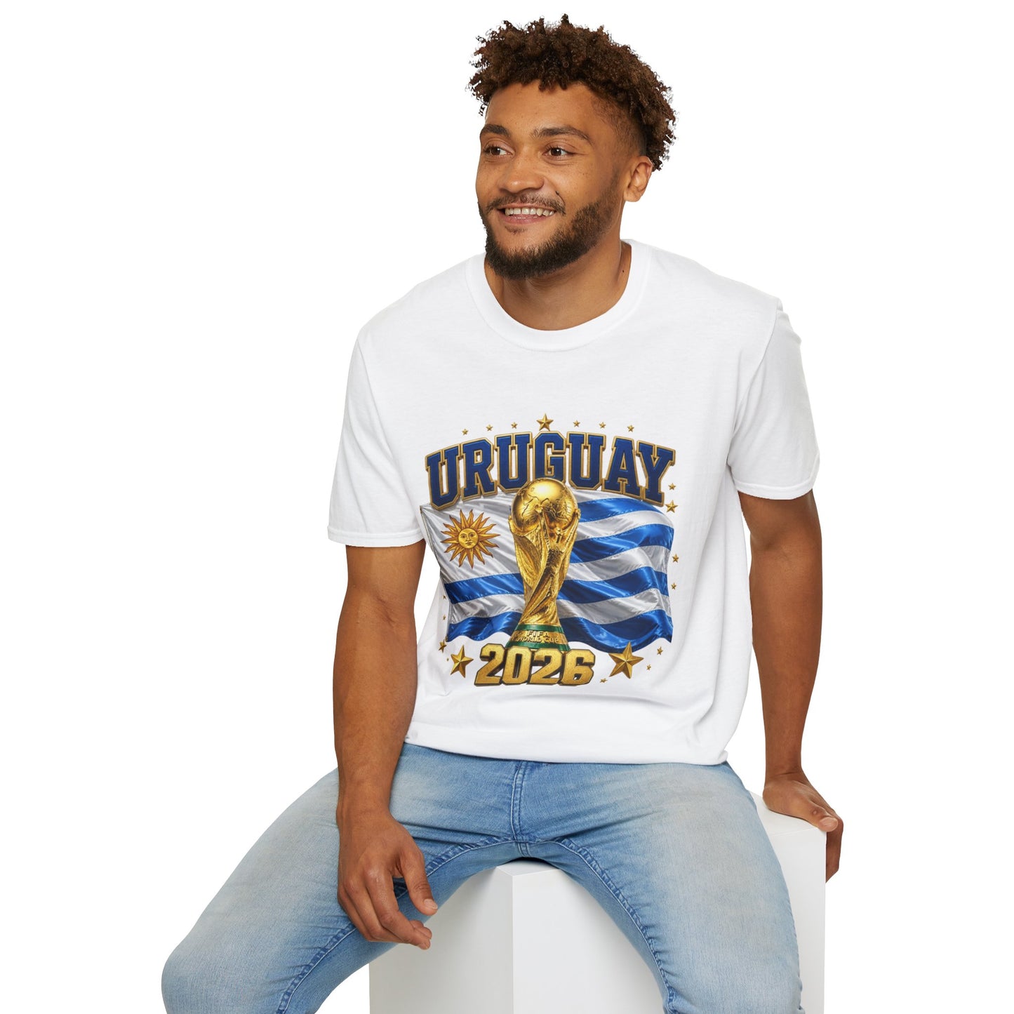 Uruguay World Cup 2026 T-Shirt — National Flag & Trophy Soccer Tee
