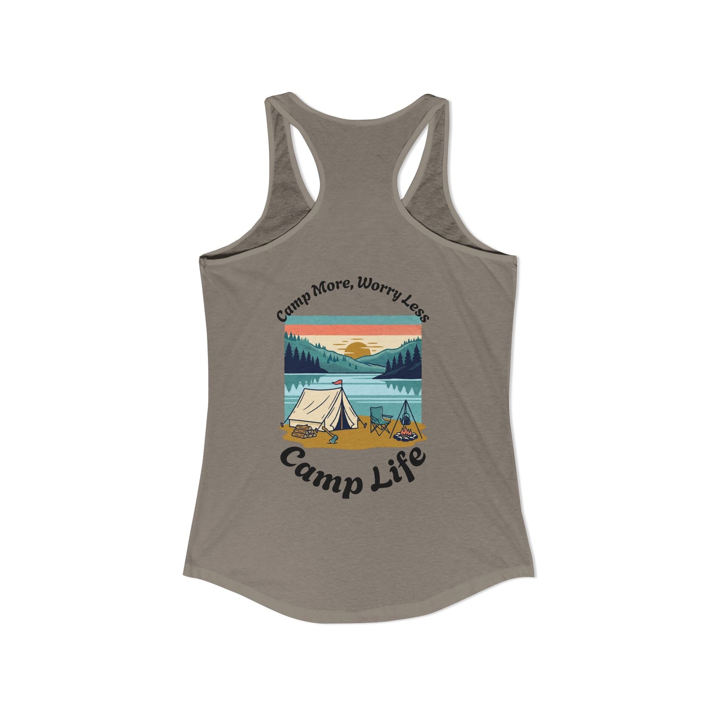 Women's "Camp Life" Ideal Racerback Tank
