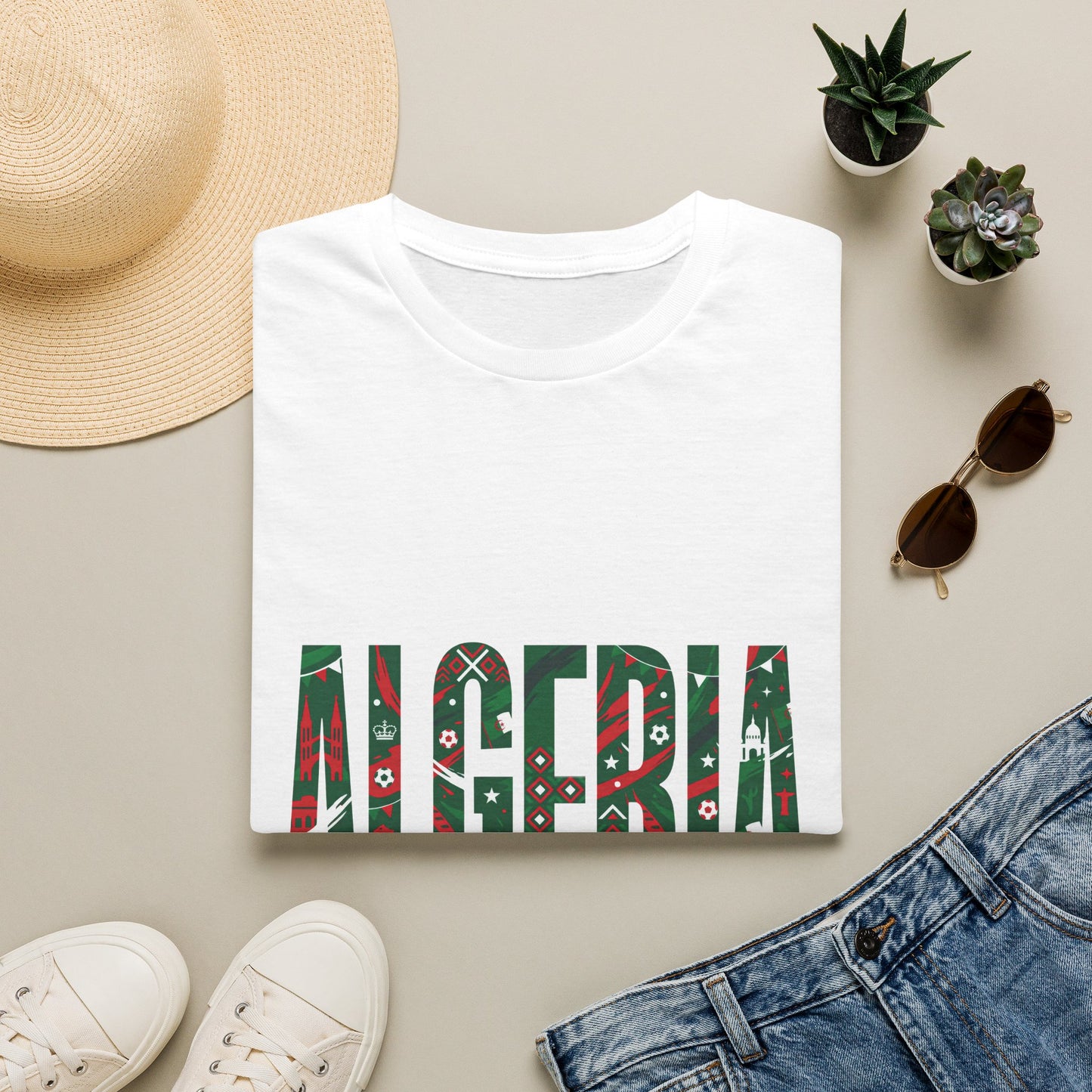 Algeria Flag Graphic T-Shirt — Viva L'Algérie Patriotic Tee