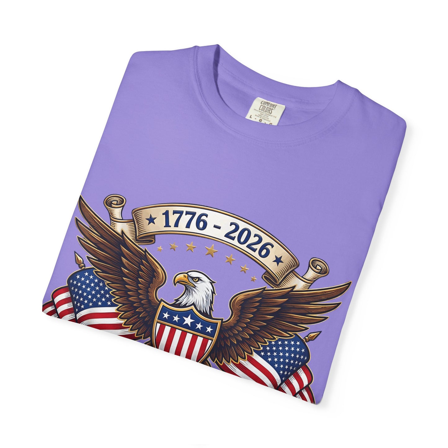 250th USA Anniversary Eagle T-Shirt — 1776–2026 Patriotic American Flag Tee