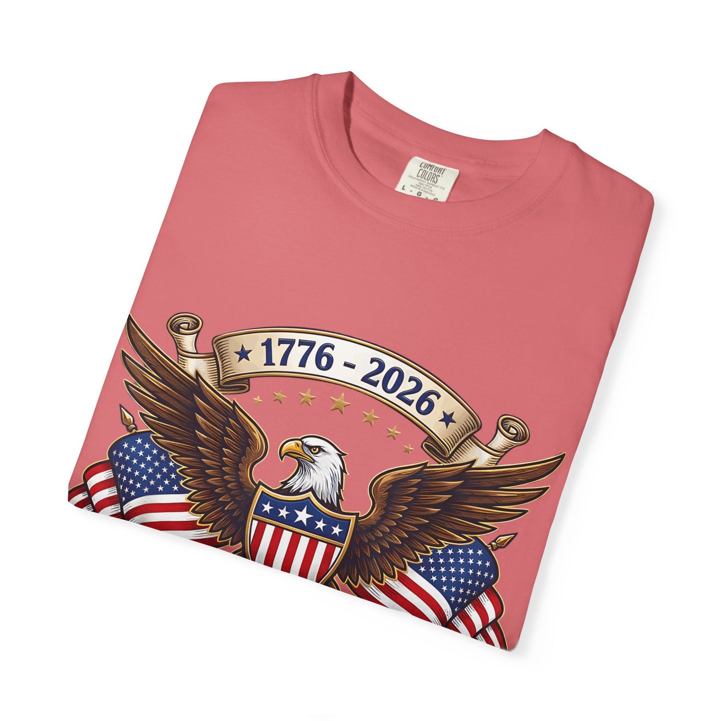 250th USA Anniversary Eagle T-Shirt — 1776–2026 Patriotic American Flag Tee