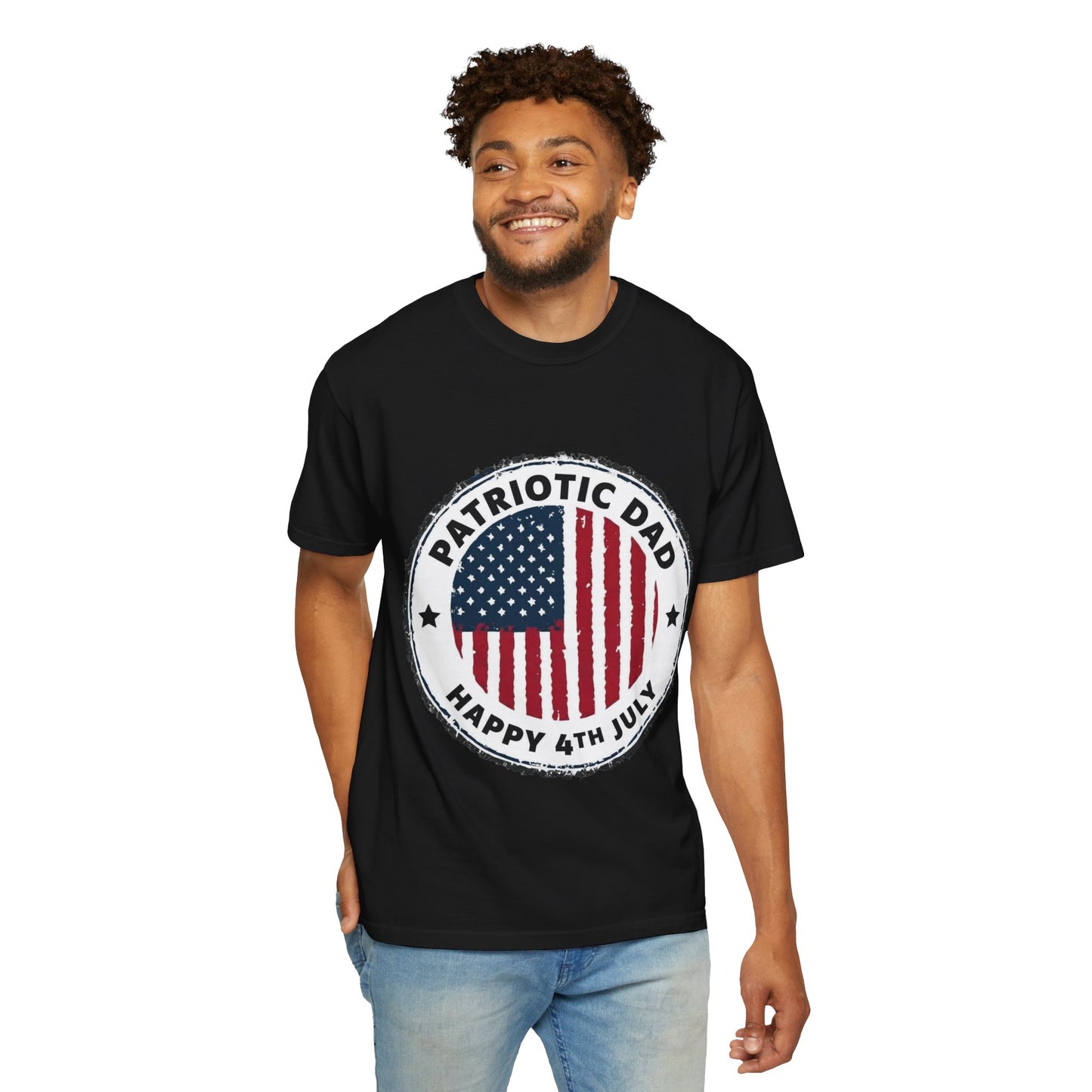 Patriotic Dad T-Shirt — Happy 4th of July American Flag Tee