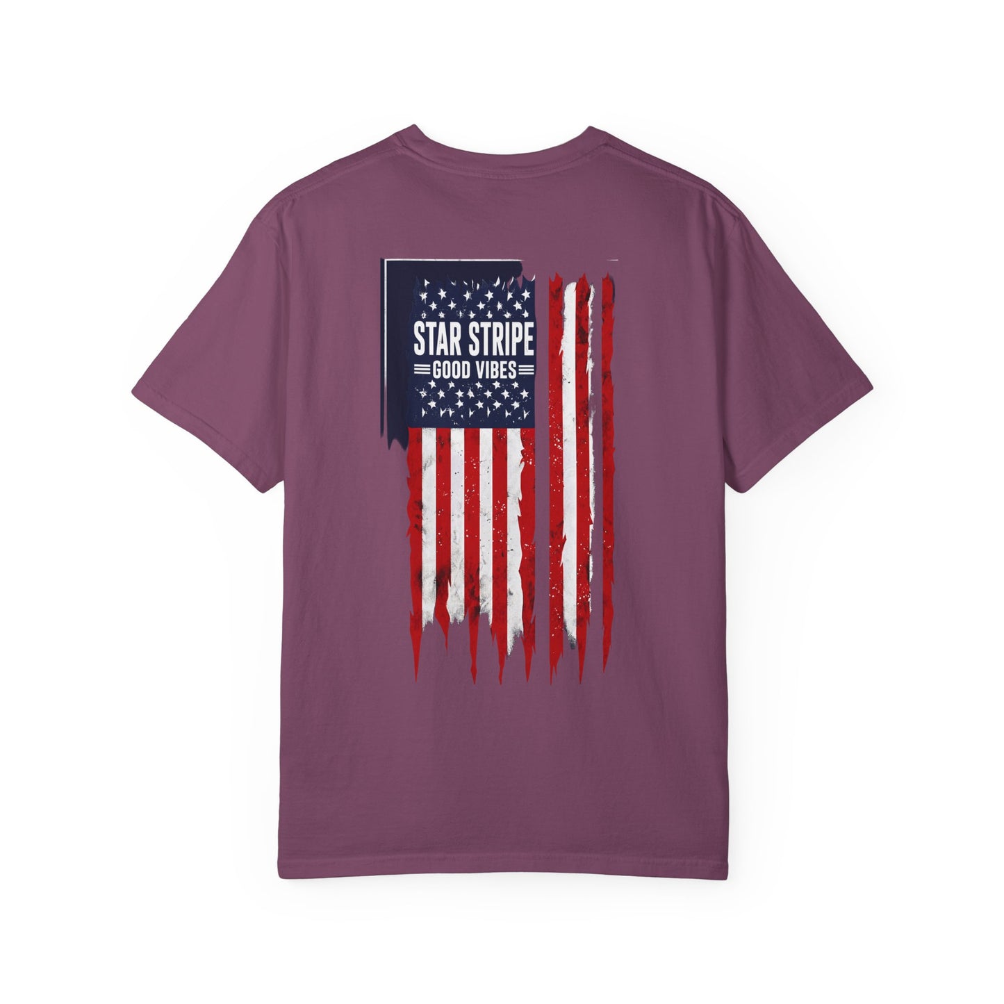 Patriotic "Star Stripe Good Vibes" T-Shirt