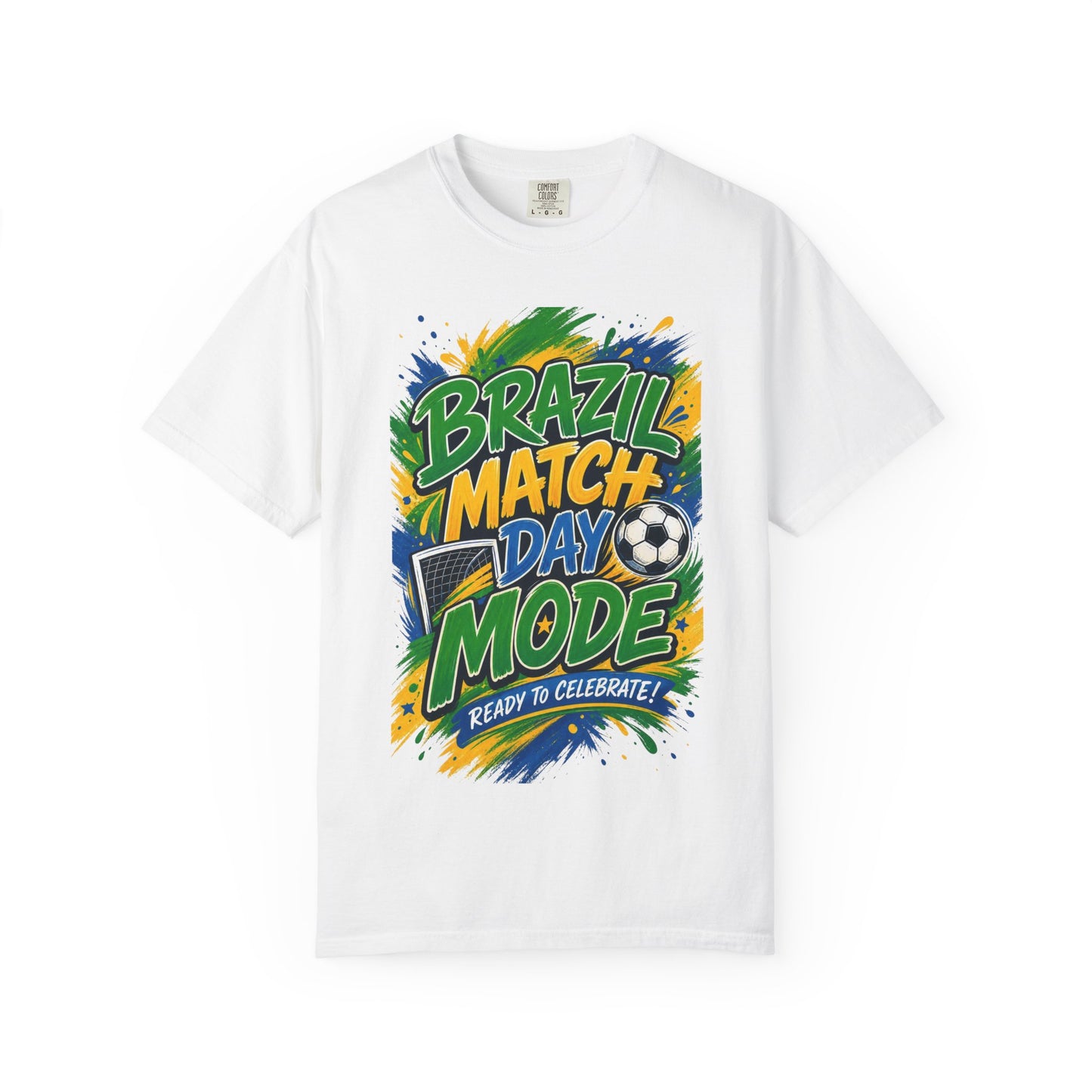 Brazil Match Day Mode T-Shirt — Soccer Fan Game Day Tee