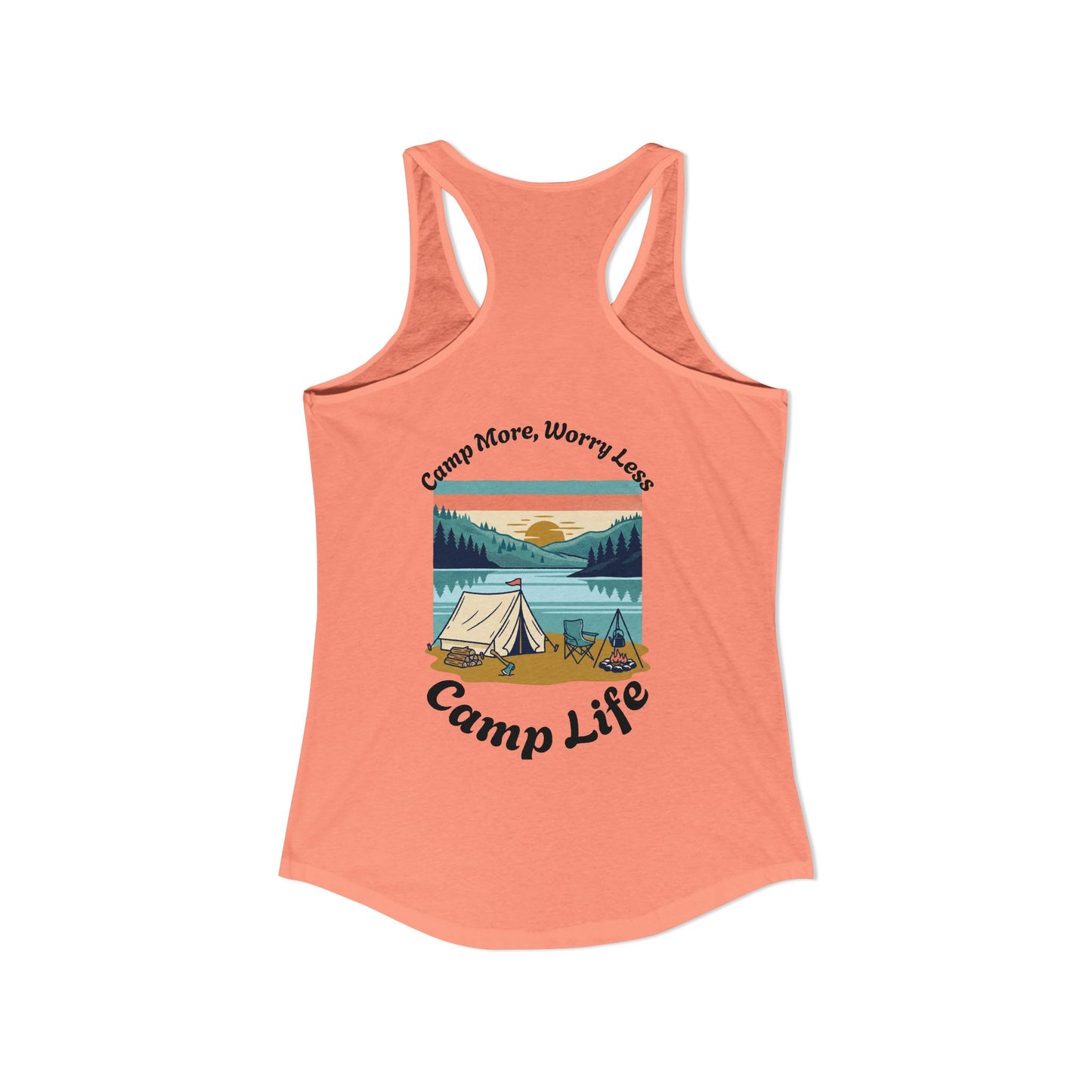 Women's "Camp Life" Ideal Racerback Tank