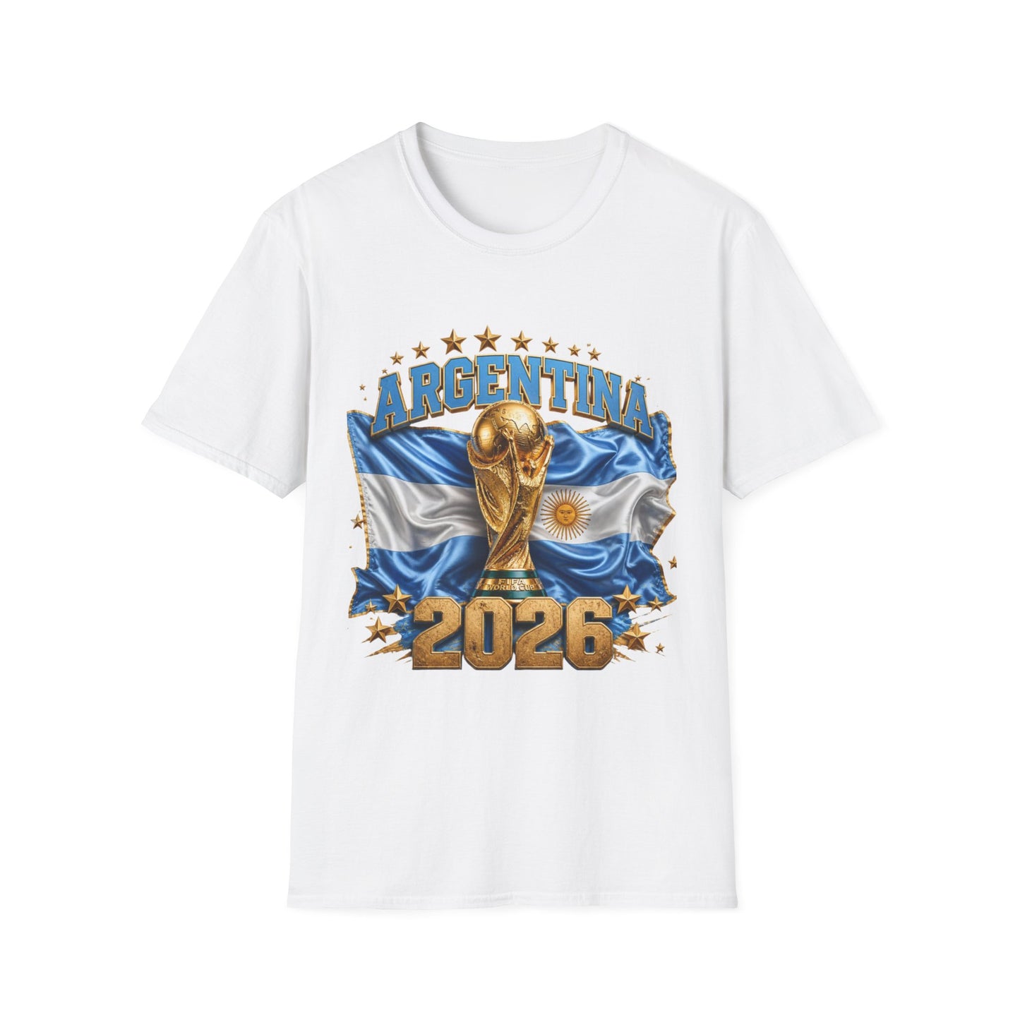 Argentina 2026 World Cup T-Shirt — Soccer Trophy Graphic Tee