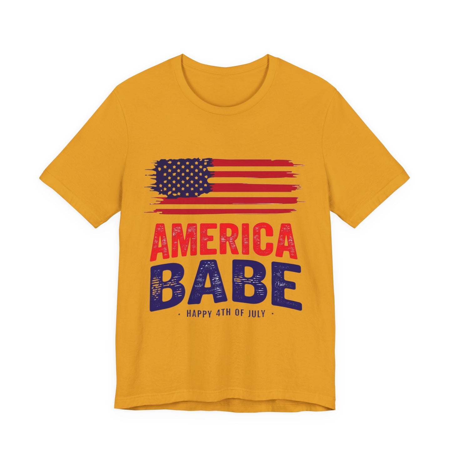 America Babe T-Shirt — Patriotic 4th of July Flag Tee