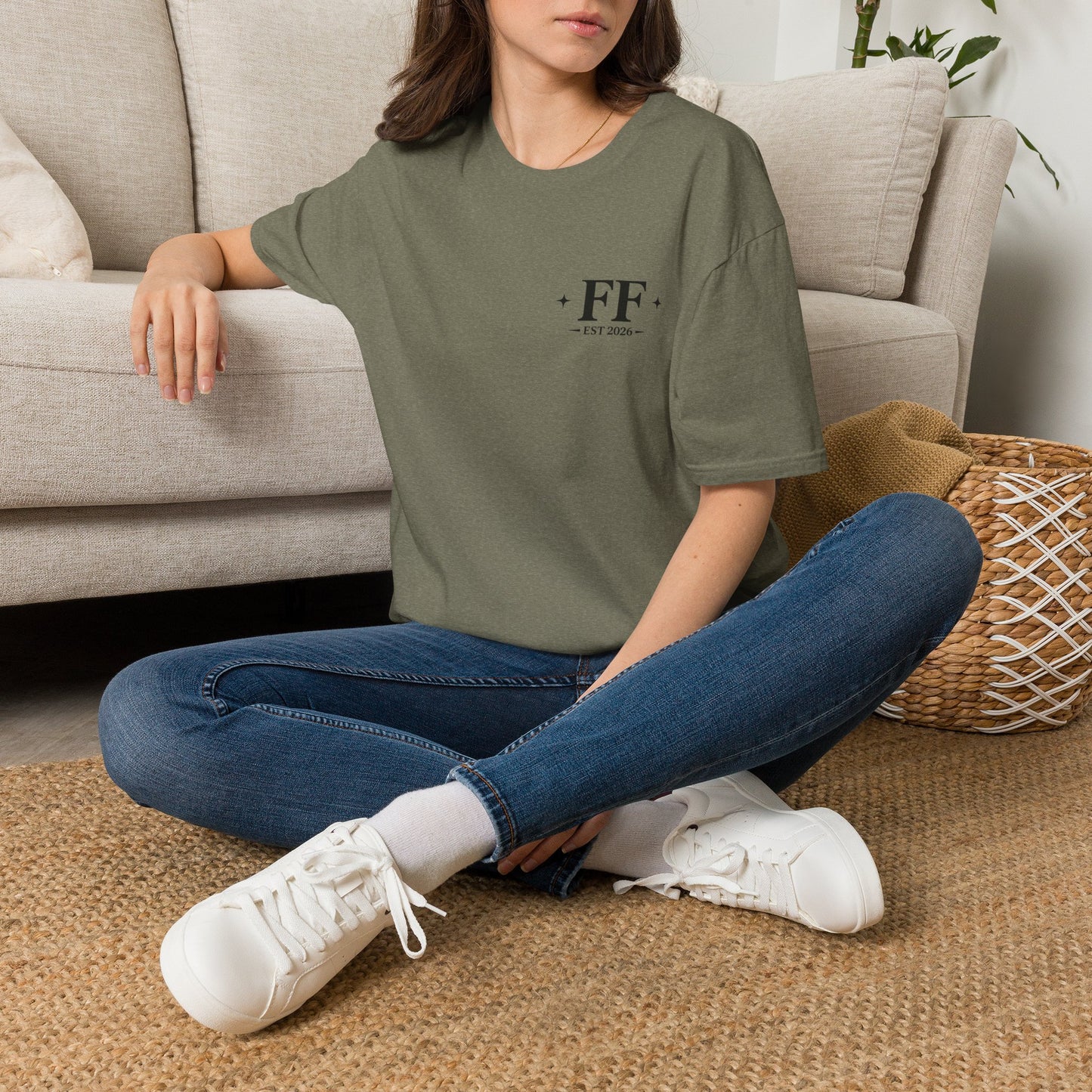 FF Est. 2026 Minimal Logo T-Shirt — Monogram Casual Tee