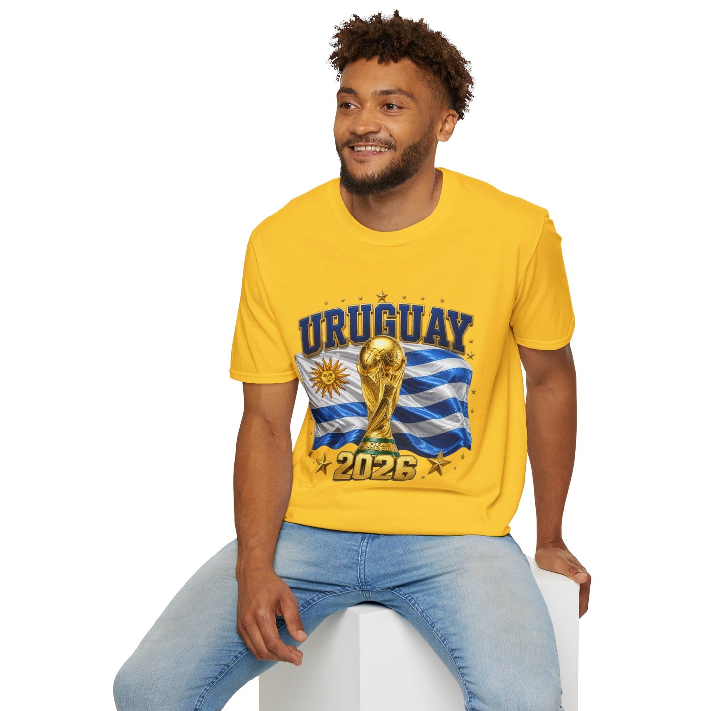 Uruguay World Cup 2026 T-Shirt — National Flag & Trophy Soccer Tee