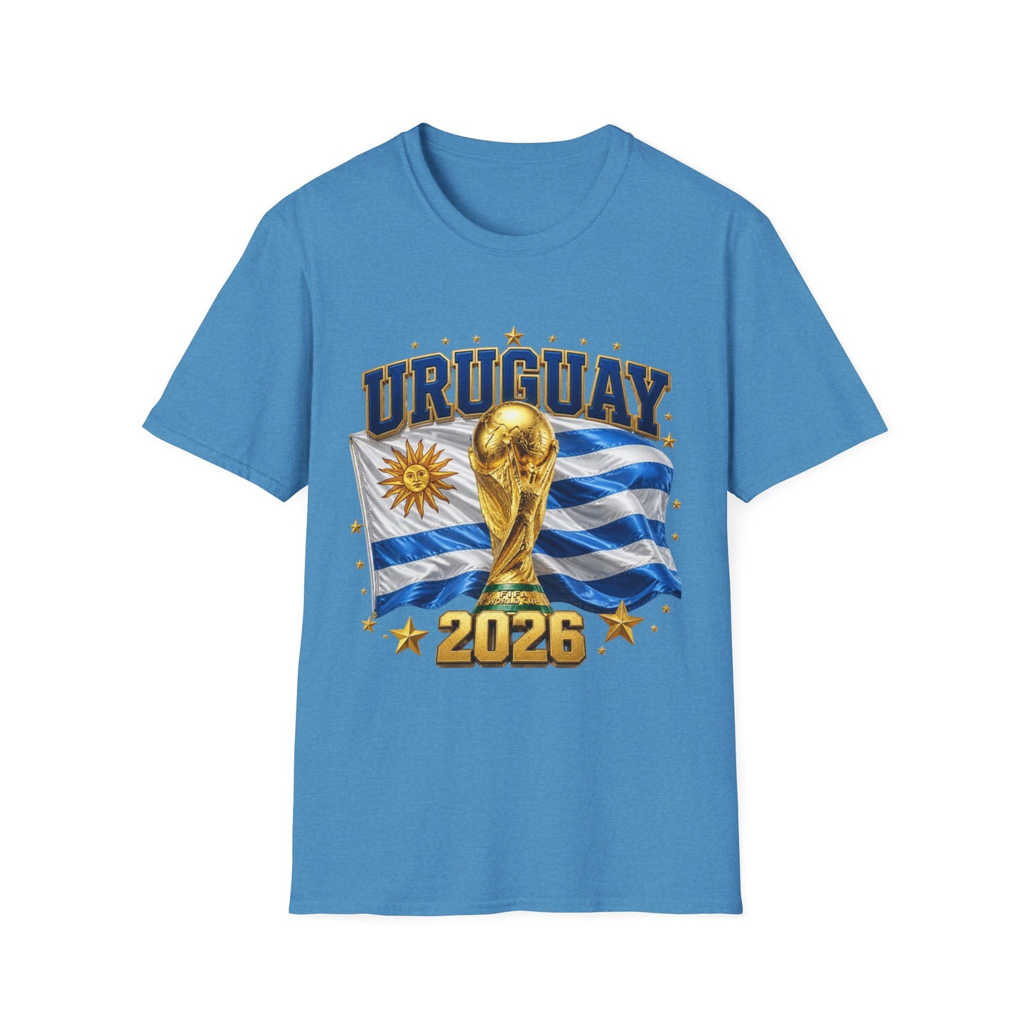 Uruguay World Cup 2026 T-Shirt — National Flag & Trophy Soccer Tee