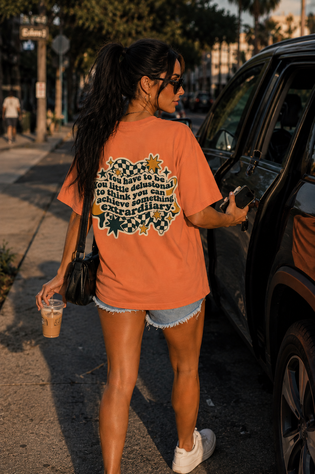 You Have to Be a Little Delusional T-Shirt — Retro Motivational Graphic Tee