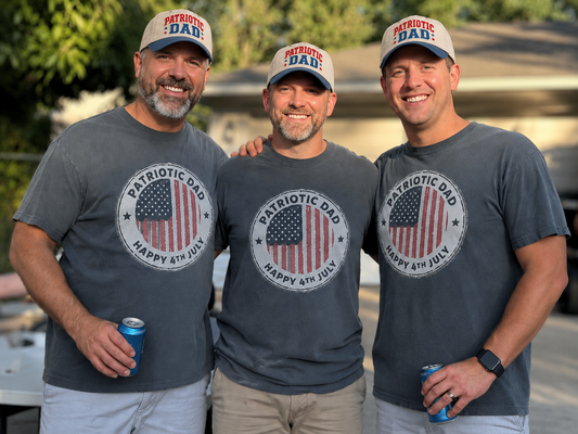 Patriotic Dad T-Shirt — Happy 4th of July American Flag Tee